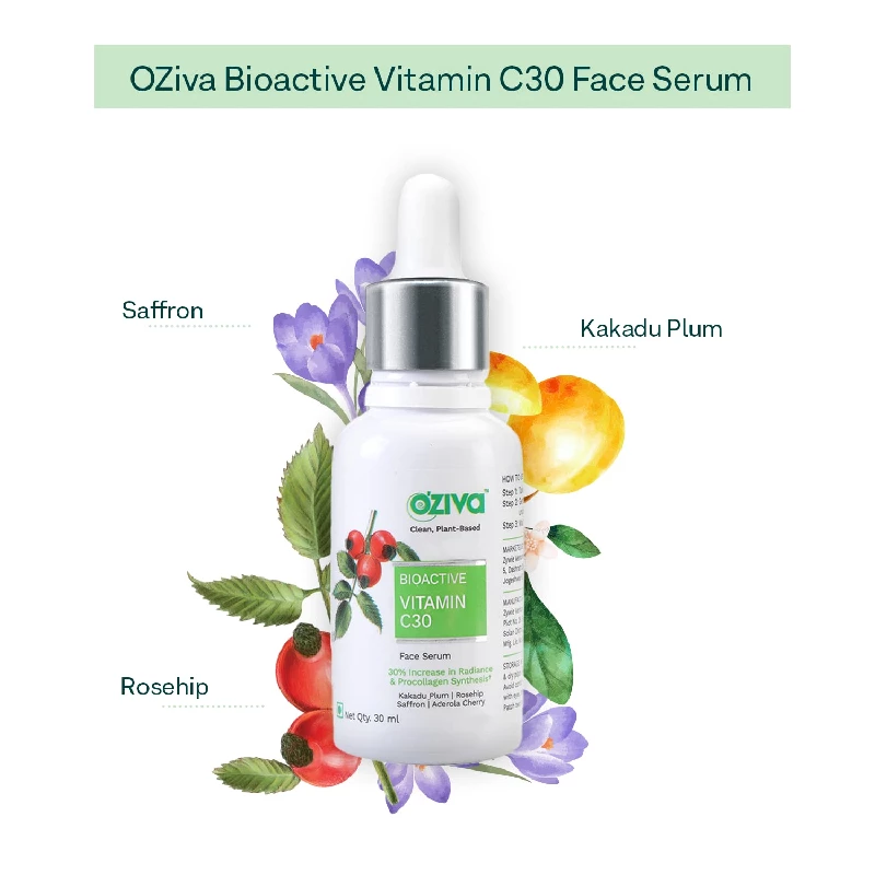 Oziva Bioactive Vitamin C30 Face Serum, 10 ml-2.webp